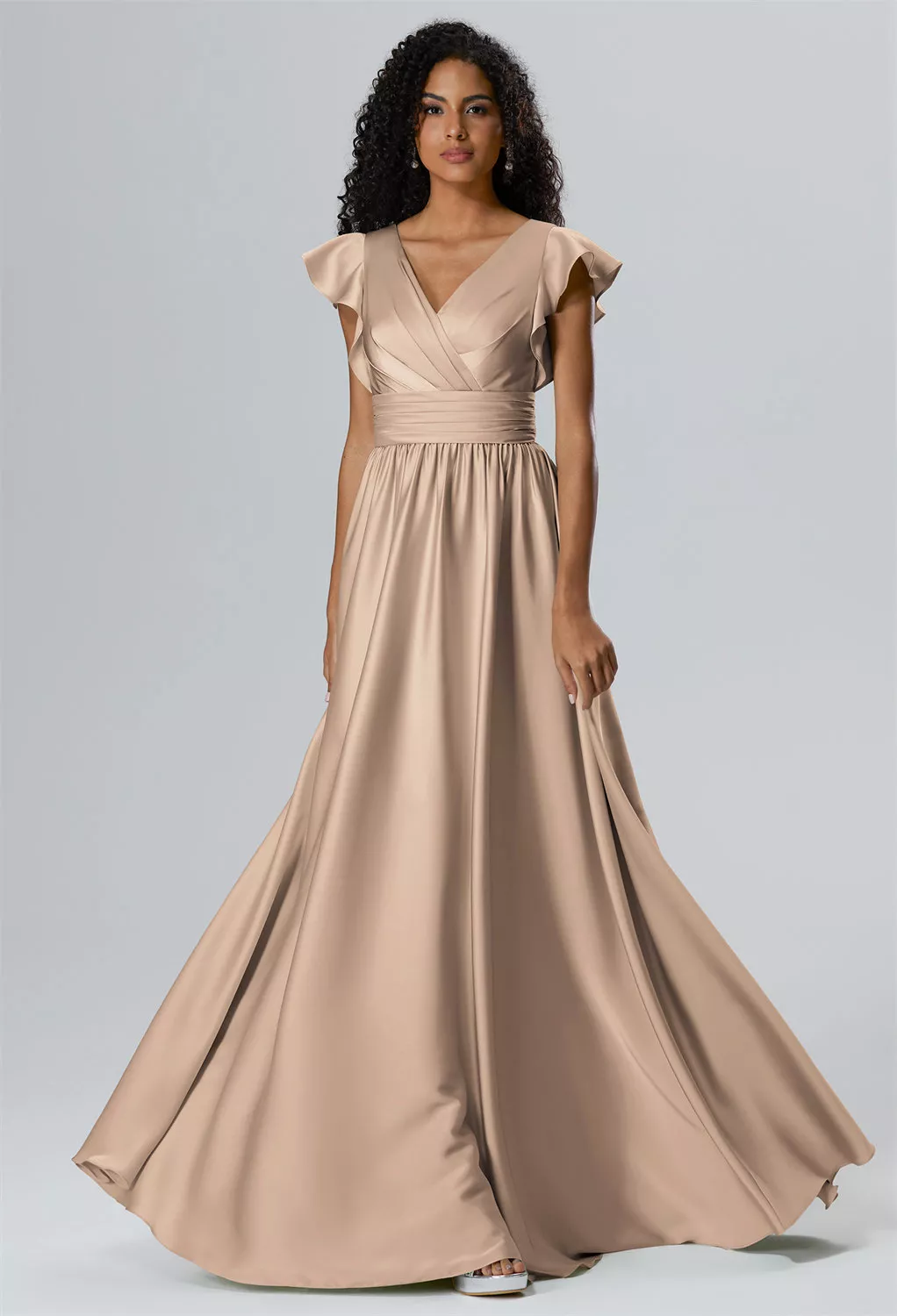 AW Willow Taupe  Fall Wedding Guest Dresses